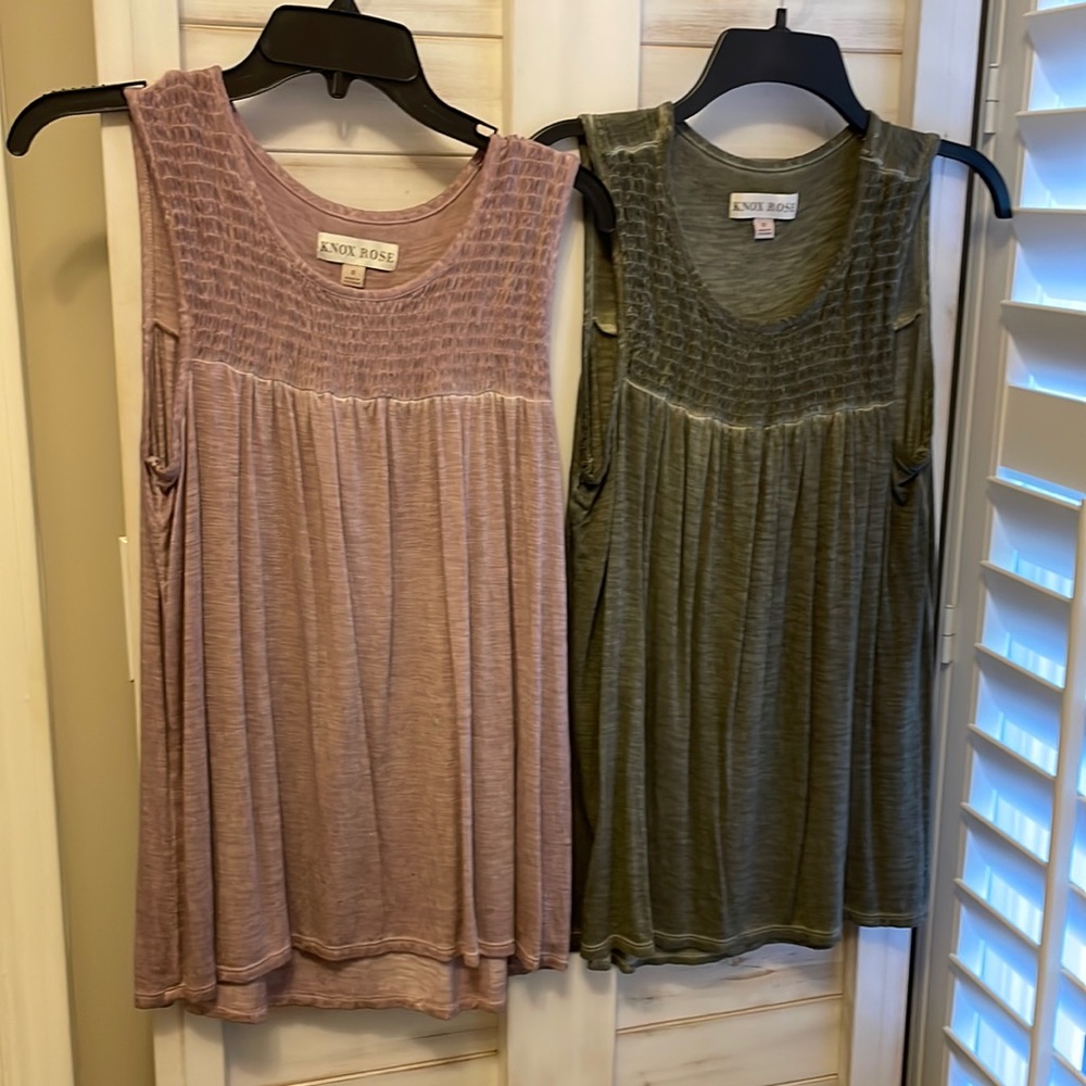 Get both Knox Rose tanks  - so soft and flowy (small)